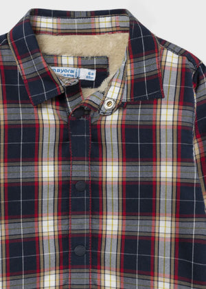 Blue Checked Baby Boys’ Overshirt - Select Size