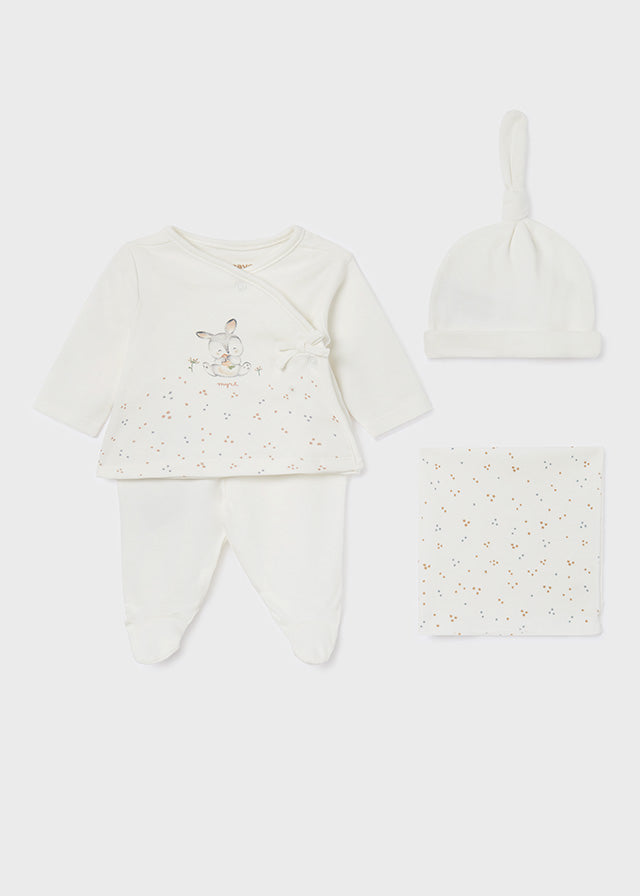 Off White 4 Piece Gift Set ECOFRIENDS Baby - Select Size