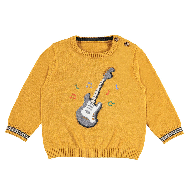 Ochre Baby Boys’ Guitar Sweater - Select Size