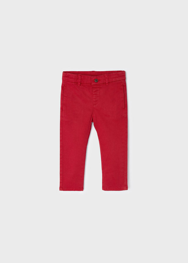 
            
                Load image into Gallery viewer, Red Long Chino Baby Boy’s Pants - Select Size
            
        