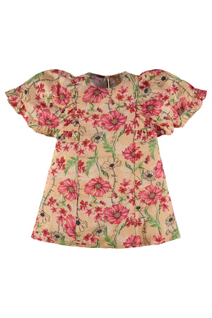 Red Floral Viscose Woven Dress - Select Size