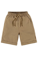 Tan Linen Bermuda Shorts - Select Size