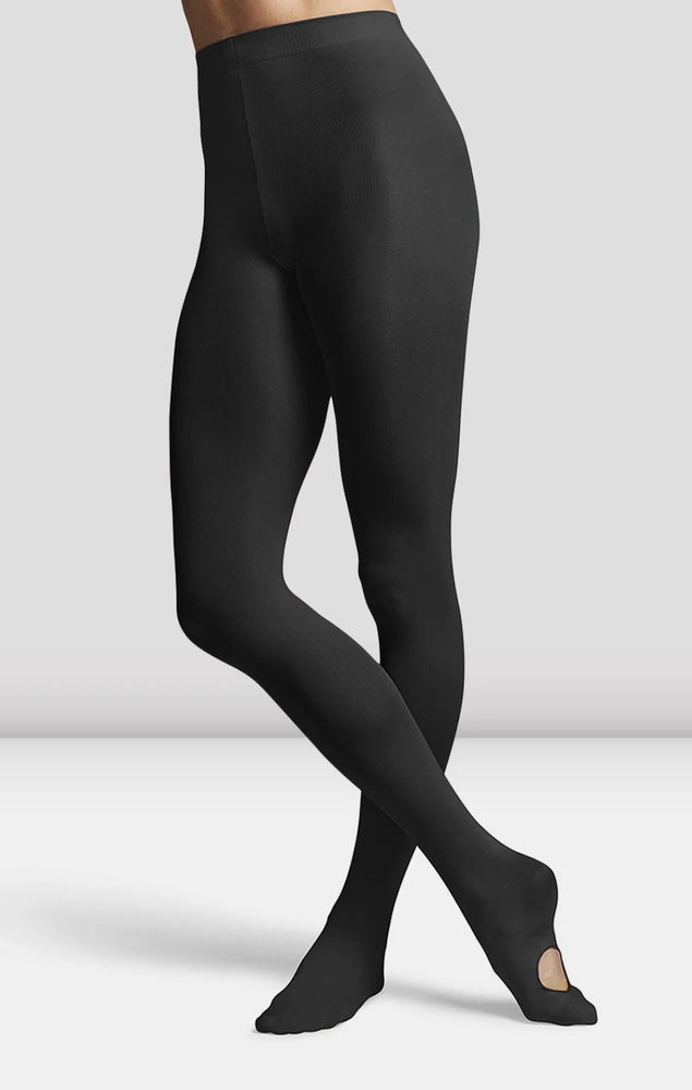 
            
                Load image into Gallery viewer, T0982G Girl’s Black Convertible Adaptatoe Tights - Select Size
            
        