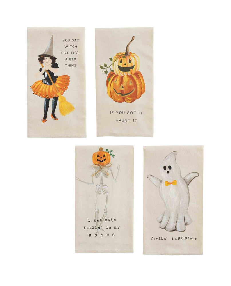 Halloween Hand Painted Towels - Select Style