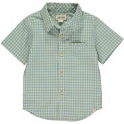 Pier Lemon & Blue Plaid Boys Short Sleeve Shirt - Select Size