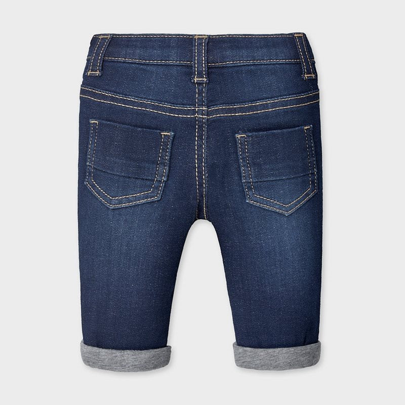 
            
                Load image into Gallery viewer, Dark Denim Infant Boy’s Cuffed Jean Trouser - Select Size
            
        
