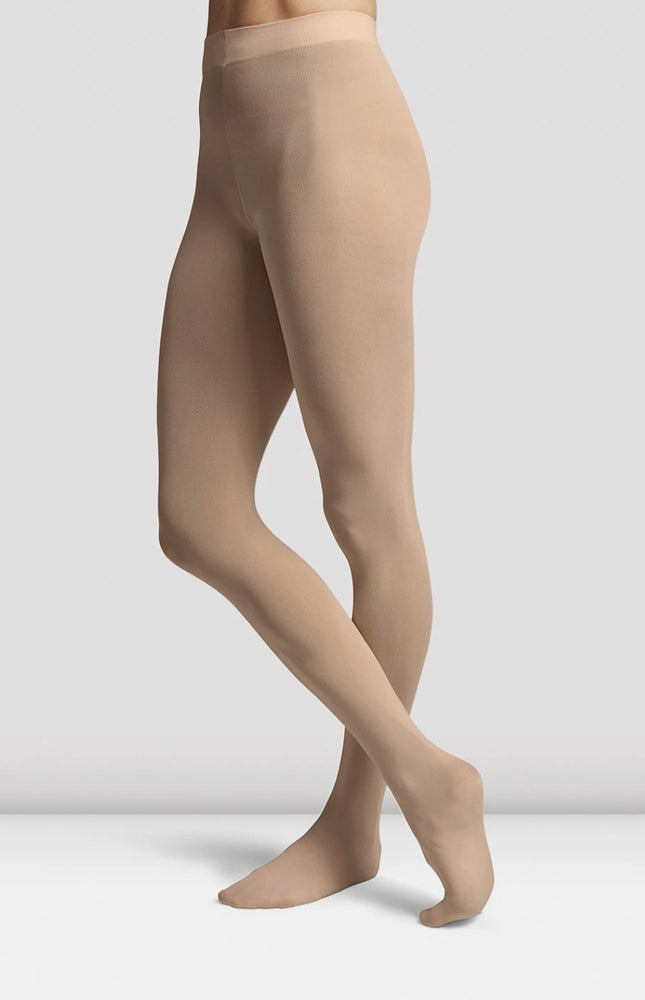 T0981G Girl’s Bloch Tan Footed Tights - Select Size