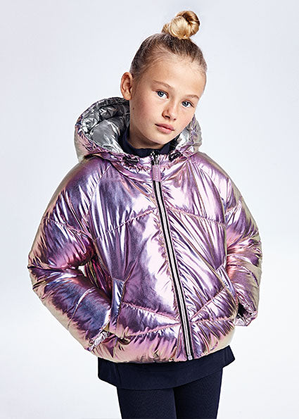 Ecofriends Irridecent Reversible Older Girl’s Puffer Jacket  - Select Size