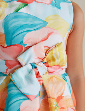 Floral Mikado Print Dress - Select Size