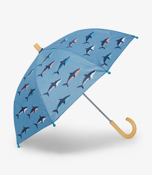 Blue Shadow Swimming Sharks Color Changing Umbrella