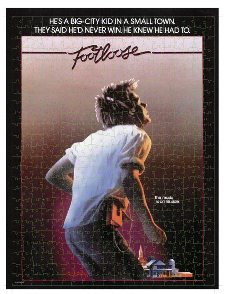 Footloose 500 Piece Puzzle In Plastic Blockbuster VHS Case