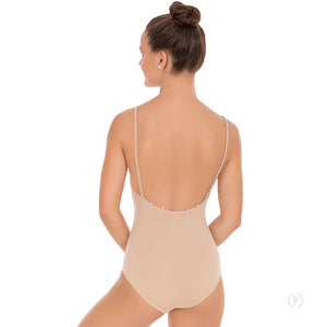 Ladies Beige Euroskins Seamless Convertible Camisole Leotard - Select Size