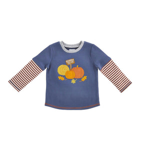 Pumpkin Patch Long Sleeve Boys Tee- Select Size