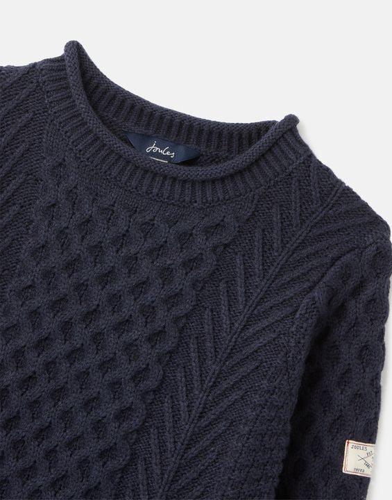 Aran Children's French Navy Knit Sweater - Select Size