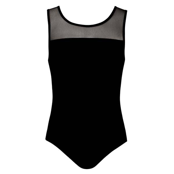 
            
                Load image into Gallery viewer, Lisa Girls Black Mesh Leotard - Select Size
            
        