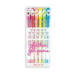 Yummy Yummy Scented Colored Glitter Gel Pens 2.0 -  Set of 12