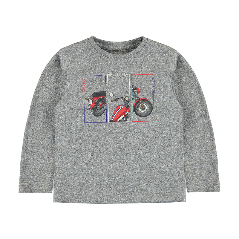 Gray “Positive” Long Sleeve Boy’s Tee - Select Size