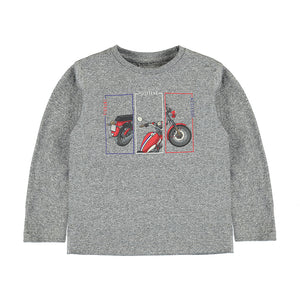 Gray “Positive” Long Sleeve Boy’s Tee - Select Size