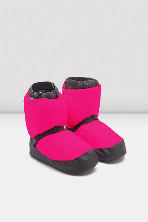 Children’s Warm Up Booties - Pink Fluorescent - Select Size
