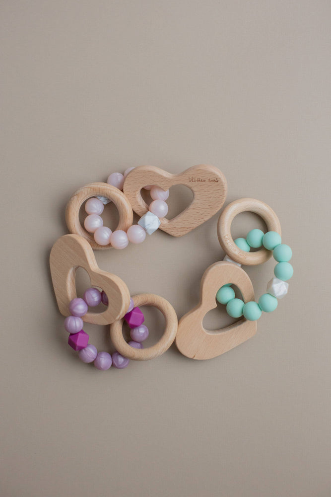 Heart Teething Rattle