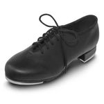 LS3312L - Leo’s Ladies Black Jazz Tap Shoe - Select Size