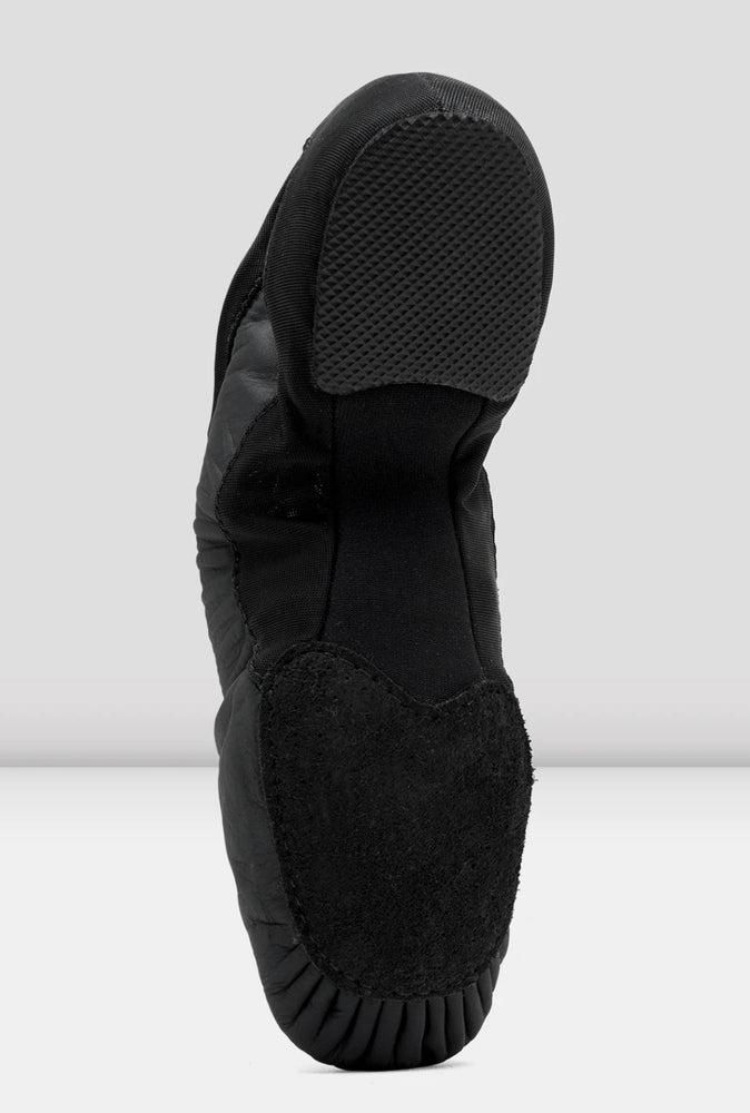 S0470L - Black - Ladies Pulse Leather Jazz Shoe - Select Size