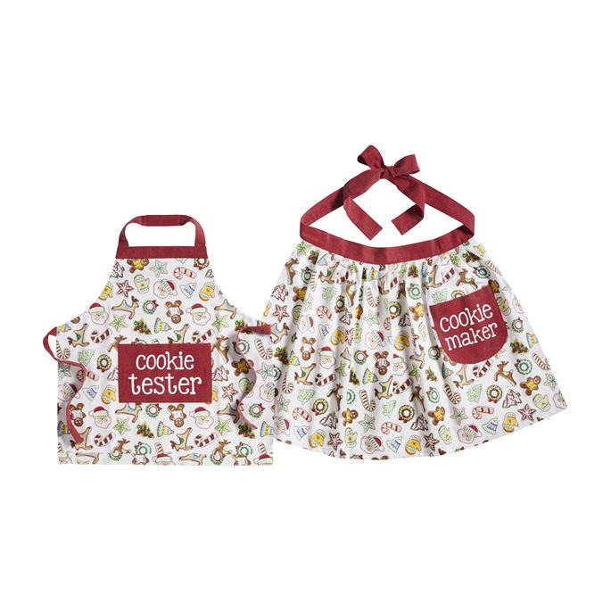 Mom & Me Christmas Cookie Apron Set