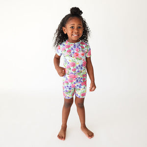 
            
                Load image into Gallery viewer, Hadley Short Sleeve Short Length Pajama Set- Posh Peanut - Select Size
            
        