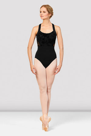 
            
                Load image into Gallery viewer, L7885B - Ladies Black Wide Strap Racer Back Leotard - Select Size
            
        