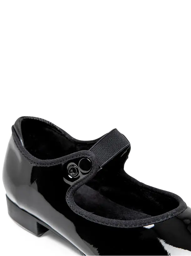 356C - Black - Child’s Shuffle Tap Shoe - Select Size