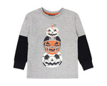 Jack O’ Lantern Sports Stack Boys Heather Grey Long Sleeve Top - Select Size