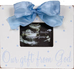 Our Gift From God-Blue- 136 - SB - Sonogram Frame