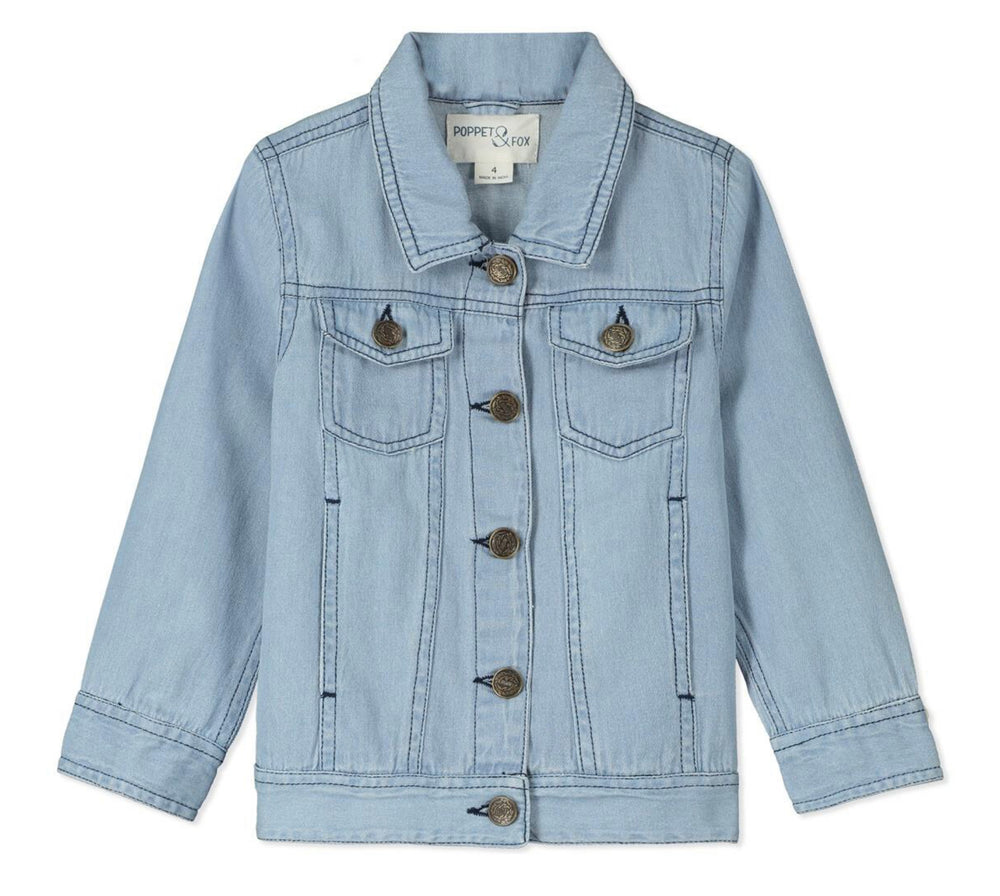 
            
                Load image into Gallery viewer, Santorini Ladies Soft Blue Denim Jacket - Select Size
            
        