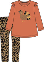 Turkey Applique Tunic with Leopard Leggings - Select Size