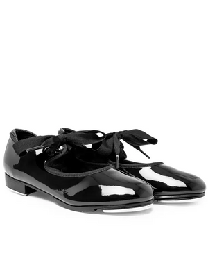 356C - Black - Child’s Shuffle Tap Shoe - Select Size