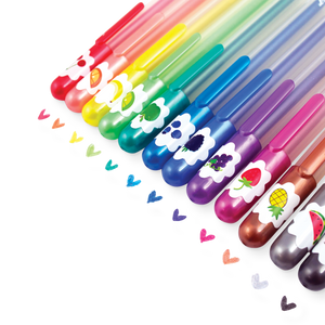 
            
                Load image into Gallery viewer, Yummy Yummy Scented Colored Glitter Gel Pens 2.0 -  Set of 12
            
        