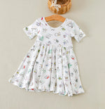 Texas ABC’s Organic Cotton Short Sleeve Twirl Dress - Select Size