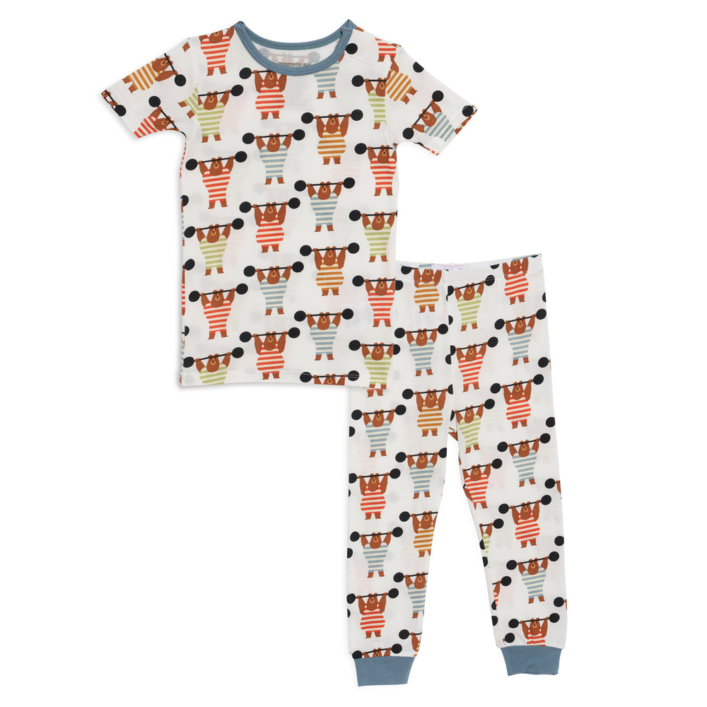 
            
                Load image into Gallery viewer, Hustle For The Muscle Modal Magnetic 2pc Toddler Pajama - Select Size
            
        