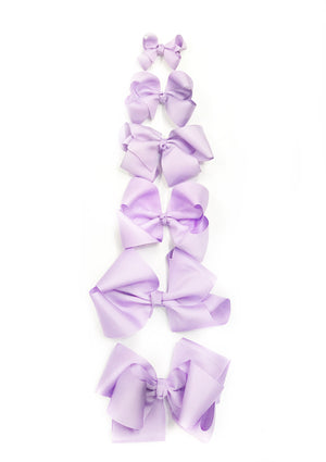 Lilac Hair Bow - Choose Size (3”-8”)