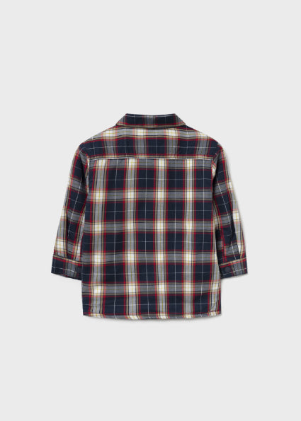 Blue Checked Baby Boys’ Overshirt - Select Size