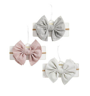 Shimmer Bow Headband - 3 Colors to Choose