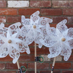 Giant White Lace Windmill - Select Style