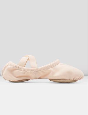 S0284G / S0284L - Girls & Ladies Performa Stretch Canvas Split Sole Ballet Shoe - Theatrical Pink