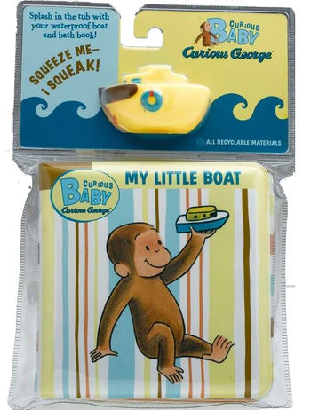 Curious Baby My Little Boat (Curious George Bath Book & Toy Boat