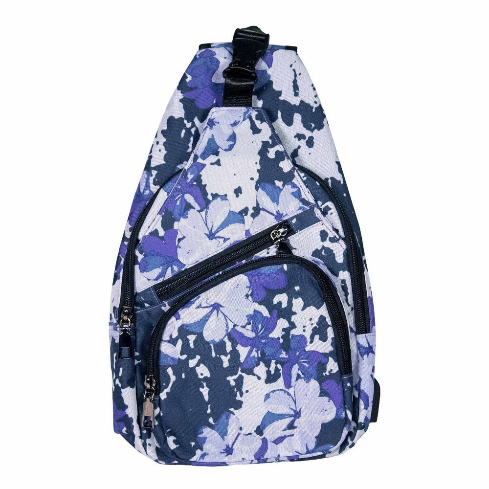 Nupouch Anti-Theft Large Daypack - Purple Floral