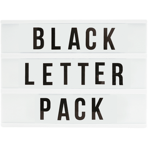 
            
                Load image into Gallery viewer, Black Letter Pack - Fits Light Box A5
            
        