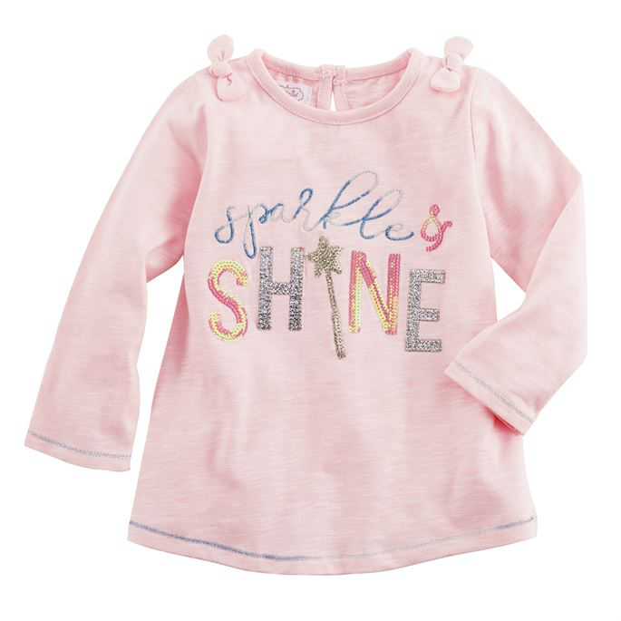 Pink Sparkle & Shine Dazzle Bow Tunic - Select Size