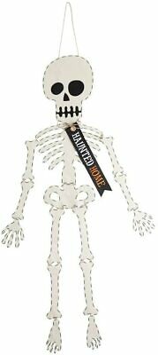 Skeleton Halloween Door Hangers - Select “Creep It Real” Or “Haunted Home”