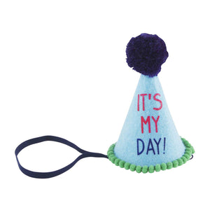 My Day Blue Musical Felt Birthday Hat