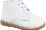 Lee Classic White Leather Hi-Top Walking Booties - Select Size